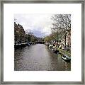 Amsterdam Channel Framed Print