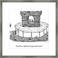 An In-ground Moat Framed Print
