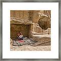 An Old Bedouin In Wadi Rum, Jordan Framed Print