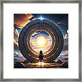 Ancient Stargate Framed Print