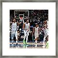 Andrew Wiggins And Jeff Teague Framed Print