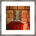 Anglican Church Interior - Oil Painting Style Framed Print