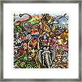 Animals Of All Colors Shapes And Sizes Framed Print