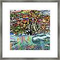 Animals Of Land And Sea Framed Print