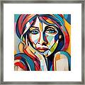 Anne Bancroft Abstract Framed Print