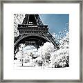 Another Look - Paris Under The Snow Framed Print