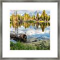 Another View Of The Tetons From The Schwabacher Landing Framed Print