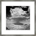 Anza Borrego Monsoon Mushroom Cloud Framed Print