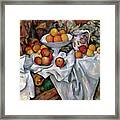 Apples And Oranges By Paul Cezanne Framed Print