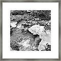 Aqua Chiquita Creek And Ice, Lincoln National Forest, New Mexico Framed Print