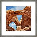 Arches National Park Double Arch Panorama Framed Print