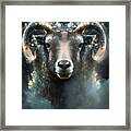 Aries And Stars Framed Print