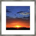 Arizona Sunset Glow Framed Print