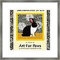 Art Fur Paws Auction Poster Framed Print