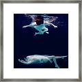 Artist Magically Composite Floating With Her Flute 34 Framed Print