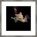 Artist Magically Floating With Her Flute 16 Framed Print