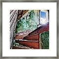 Ascendant -  Handcrafted Stairwell In The Abandoned Torgerson Farm Homestead Framed Print