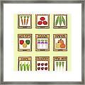 Assortment Of Retro Seed Packets Framed Print