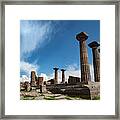 Assos, Temple Of Athena Framed Print