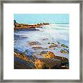 Atlantic Coast Seascape, Cornwall, Uk Framed Print