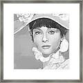 Audrey Hepburn 2 Silver Framed Print