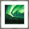 Aurora In Tombstone Framed Print