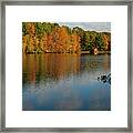 Autumn At Hope Lake Framed Print