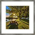 Autumn At The Picnic Area Framed Print