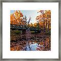 Autumn Bridge Framed Print