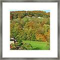 Autumn Colour In Calderdale, Yorkshire. Framed Print