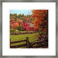Autumn Fall Colors Over The Freeman Farm Framed Print