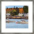 Autumn In Bernard Harbor Framed Print