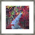 Autumn Leaves - Pathway Home Framed Print