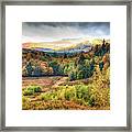 Autumn Meadow And Mountains 7337 Framed Print