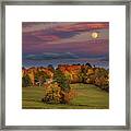 Autumn Moonrise Framed Print