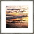Autumn Sunset At Atlantic Beach Framed Print