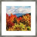 Autumn The Scenic Route View Panorama Framed Print