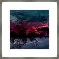 Autumn Up And Down In Abstract Expressionism Framed Print