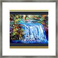 Autumn Waterfall Framed Print