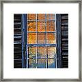 Window Into Autumn Abstract Framed Print