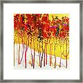 Autumns Last Mosaic - Abstract Contemporary Acrylic Painting Framed Print