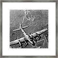 B-17 Bomber Over Germany - Ww2 - 1943 Framed Print