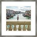 B0007779x - Gabbiano Sul Ponte Di Rialto Framed Print