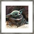 Baby Yoda Framed Print