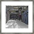 Bad Weather Stagecoach Stop Framed Print