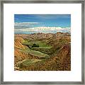 Badlands Panorama Landscape Image Framed Print
