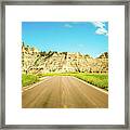 Badlands Road Framed Print