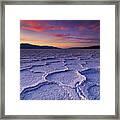 Badwater Basin Death Valley National Park, California, Usa Framed Print