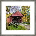 Bailey Covered Bridge, Washington County, Pa Framed Print
