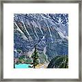 Banff Lake Louise Puzzle Framed Print